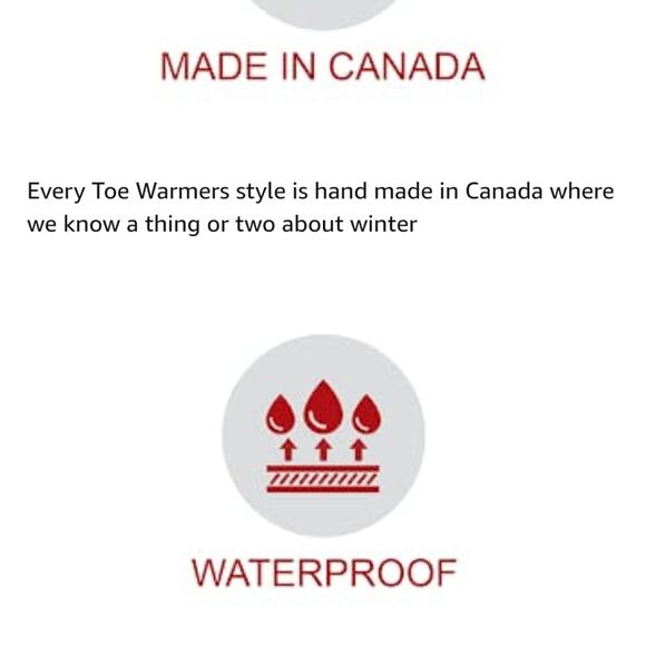 Toe Warmers Canada Active black winter weather waterproof boots size 9 N - Picture 12 of 12